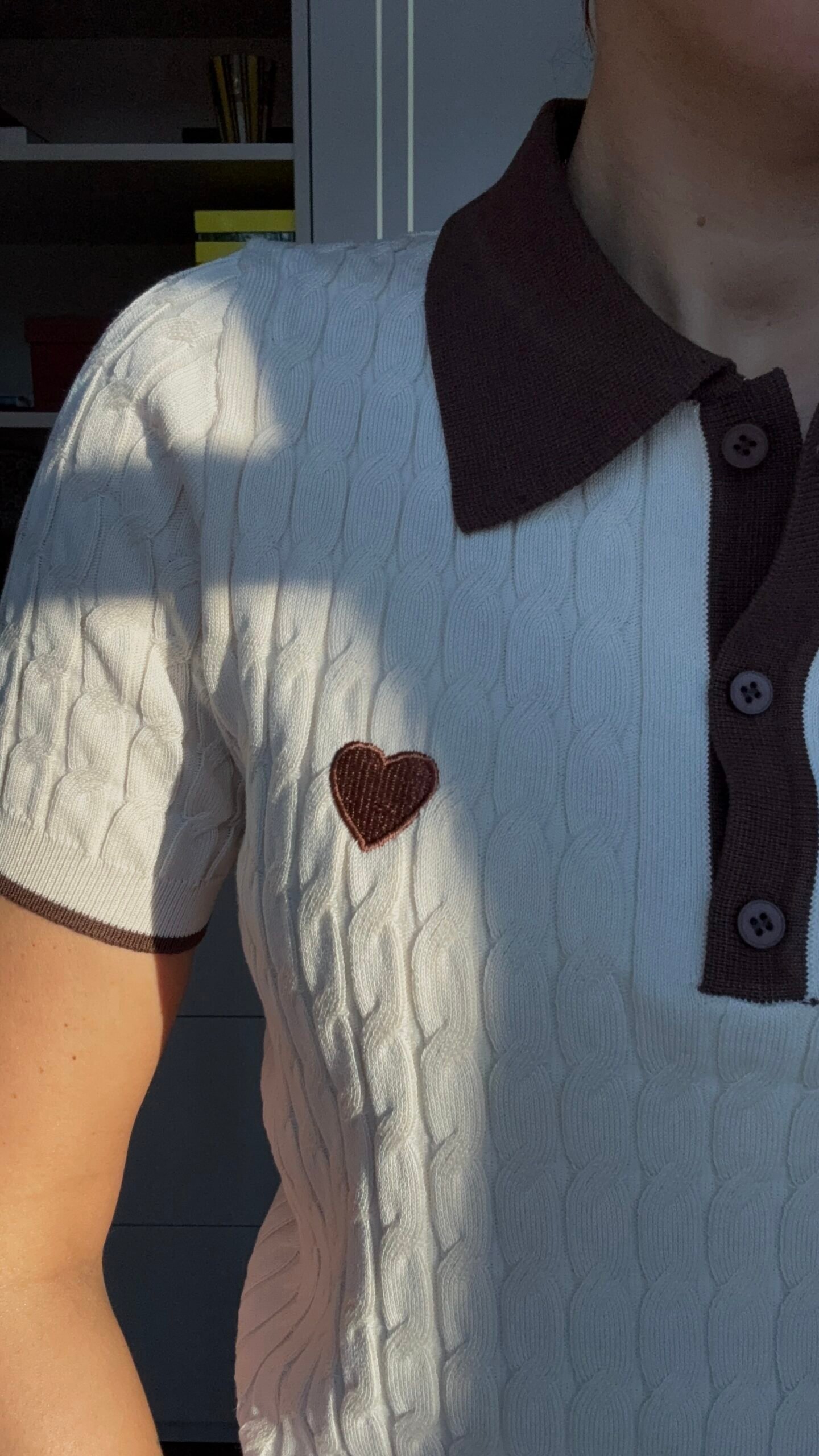 KREMINĖS SPALVOS MEGZTA PALAIDINĖ - Image 2