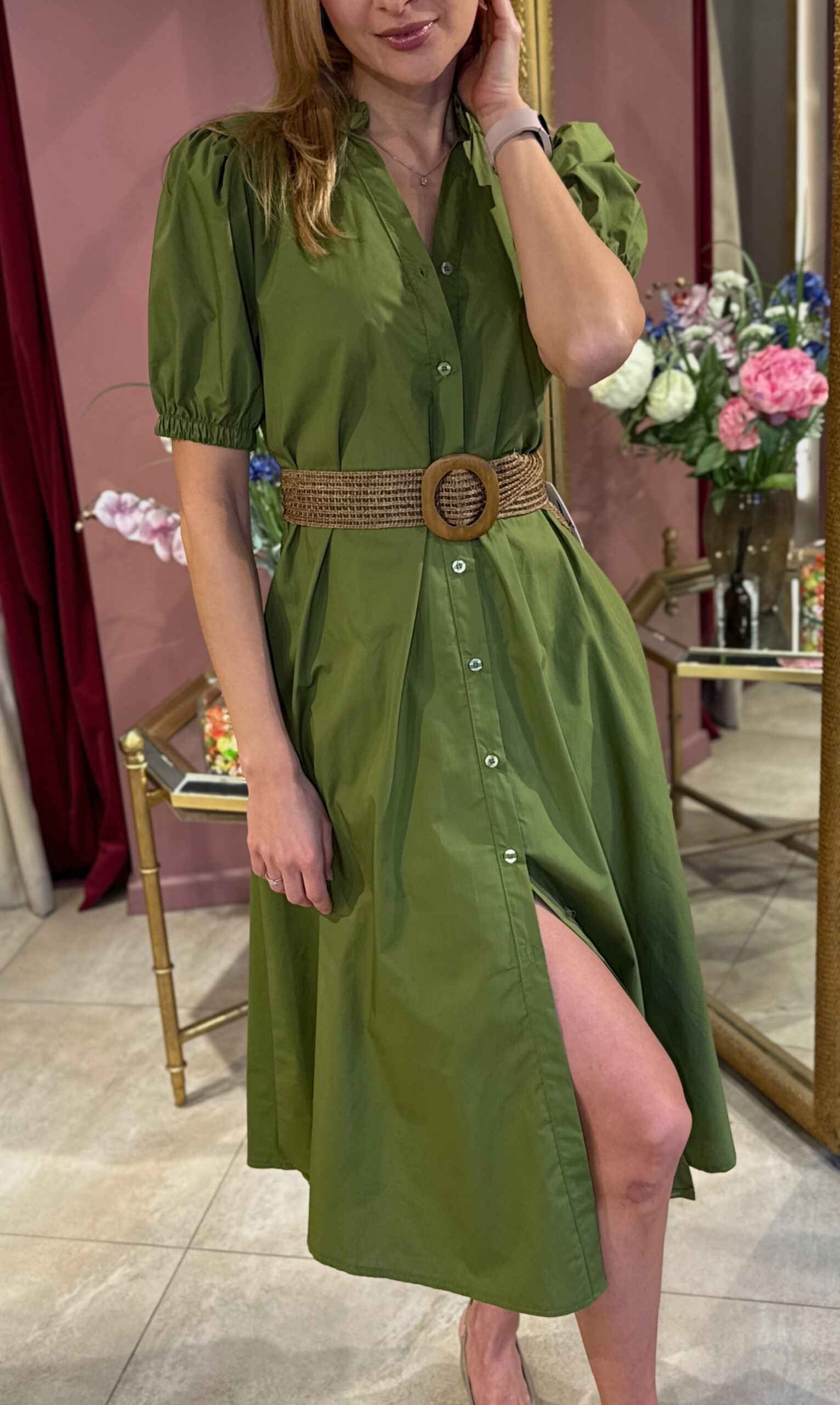 ALYVUOGIŲ SPALVOS SUKNELĖ - Image 4